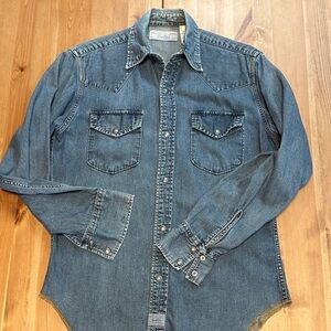 Levi Strauss Denim Western Steel Snap